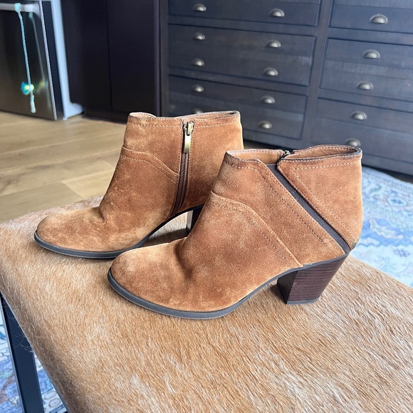 Franco Sarto Cognac Booties SZ8 - Picture 1 of 8